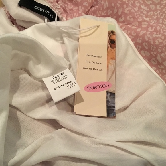 Women's Pink Deep V Neck Ruffle Flowing Mini Dress - Picture 9 of 9